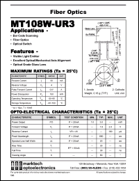 Click here to download MT108W-UR3 Datasheet