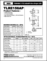 Click here to download TLRE156AP Datasheet