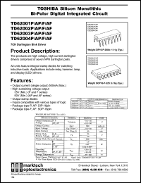 Click here to download TD62001AF Datasheet