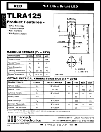 Click here to download TLRA125 Datasheet