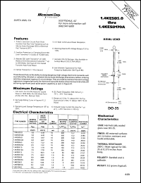 Click here to download 1.4KESD150C Datasheet