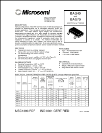 Click here to download BAS40 Datasheet