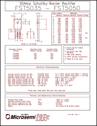 Click here to download FST5050 Datasheet