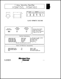 Click here to download HSM160MELF Datasheet