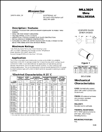 Click here to download MLL3829A-1 Datasheet