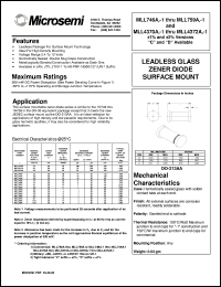 Click here to download MLL746A Datasheet