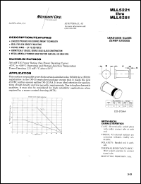 Click here to download MLL5221 Datasheet
