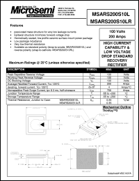 Click here to download MSARS200S10LR Datasheet