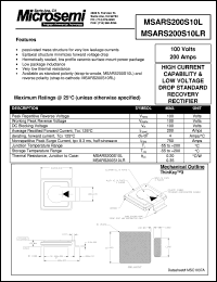 Click here to download MSARS200S10 Datasheet