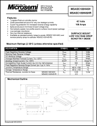 Click here to download MSASC100H45H Datasheet