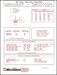 Click here to download SBR5090PF Datasheet