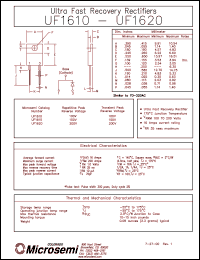 Click here to download UF1610 Datasheet