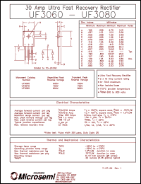 Click here to download UF3060 Datasheet