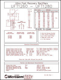 Click here to download UFT1260 Datasheet