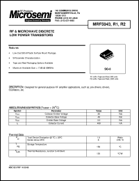 Click here to download MRF5943R1 Datasheet