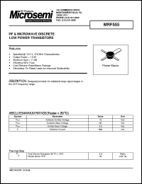 Click here to download MRF555T Datasheet