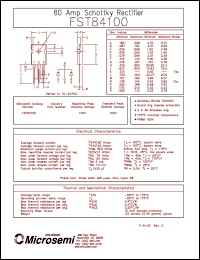 Click here to download FST84100 Datasheet