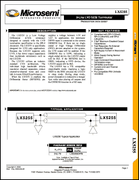 Click here to download LX5255CPWT Datasheet
