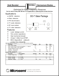 Click here to download 1N100 Datasheet