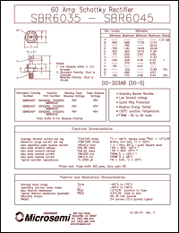 Click here to download MBR6045 Datasheet