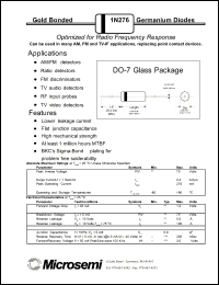 Click here to download JAN1N276 Datasheet