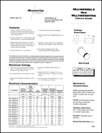 Click here to download MLL14KESD50-1 Datasheet