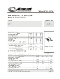 Click here to download 2N3441 Datasheet