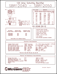 Click here to download SBR12040 Datasheet