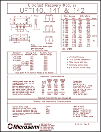 Click here to download UFT140 Datasheet