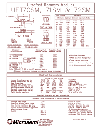 Click here to download UFT7250SM Datasheet