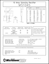 Click here to download 10TQ045 Datasheet