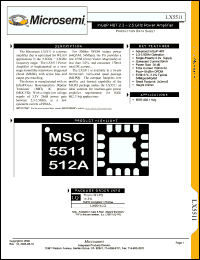 Click here to download LX5511 Datasheet