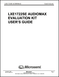 Click here to download LX1722SEEVALKIT Datasheet