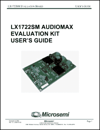 Click here to download LX1722SMEVALKIT Datasheet