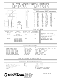 Click here to download MBR1540 Datasheet
