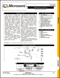 Click here to download LX1992-CDU Datasheet