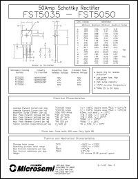 Click here to download MBR5035 Datasheet