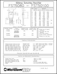 Click here to download MBR50100WT Datasheet