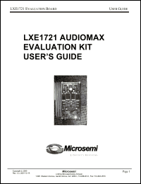 Click here to download LX1721-01EVALKIT Datasheet