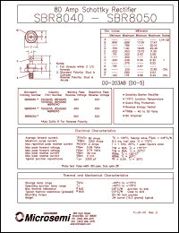 Click here to download SBR8040R Datasheet