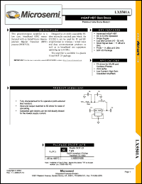 Click here to download LX5501ASE Datasheet