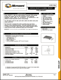 Click here to download UPF1N50e3 Datasheet