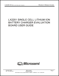 Click here to download LX2201EVALKIT Datasheet