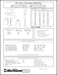 Click here to download MS20200 Datasheet