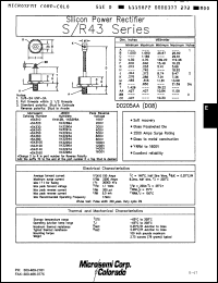 Click here to download R43100TS Datasheet