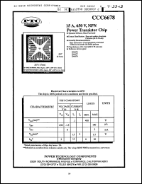 Click here to download CCC6678 Datasheet