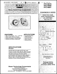 Click here to download PTC6680 Datasheet