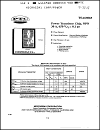 Click here to download TSA63065 Datasheet