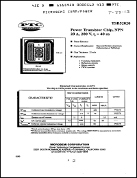 Click here to download TSB52020X Datasheet