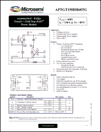 Click here to download APTGT150DH60TG Datasheet
